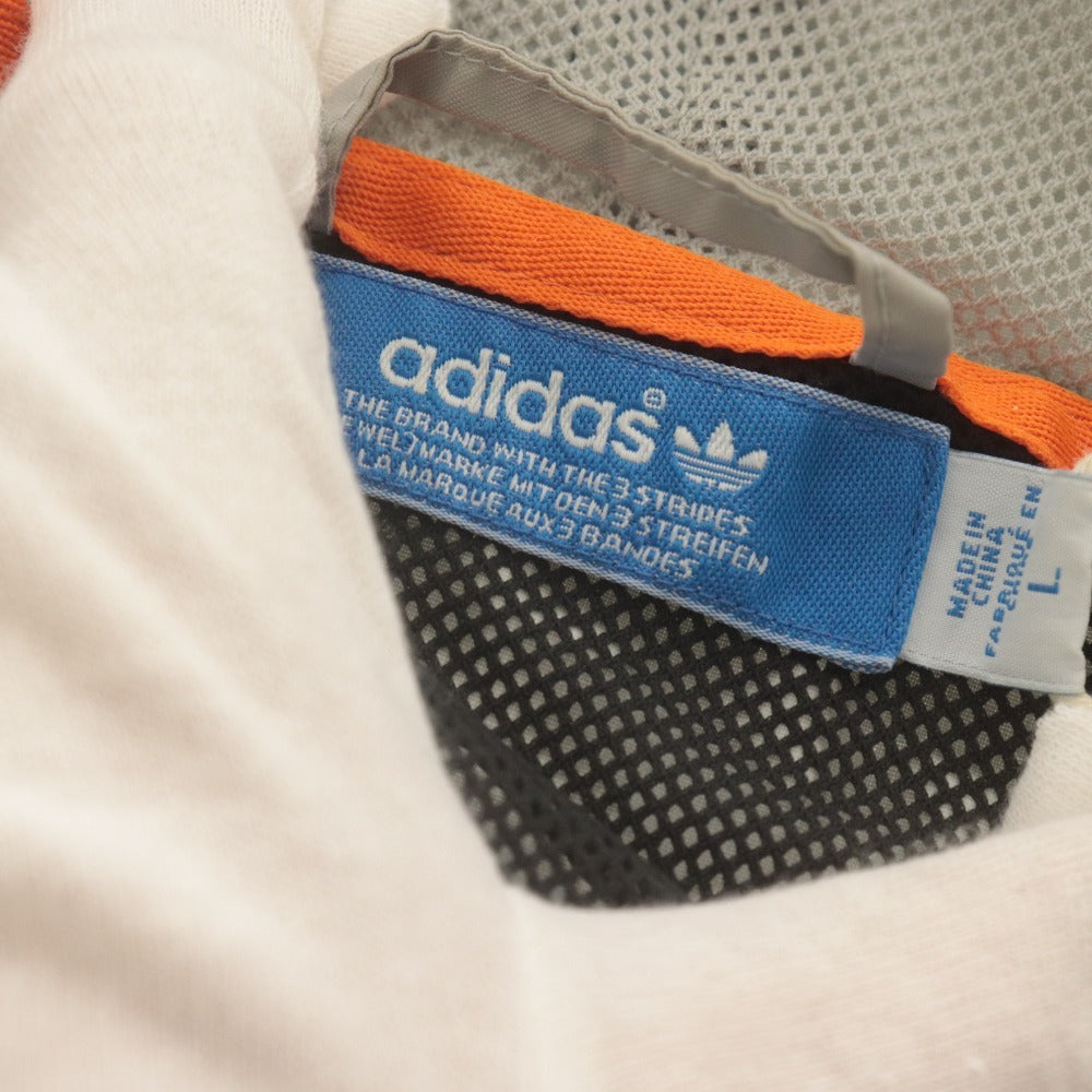 ■ adidas SAFETY アディダス セーフティ ジャケット ウィンドブレーカー 長袖 アウター ナイロン メンズ L ブラック グレー系