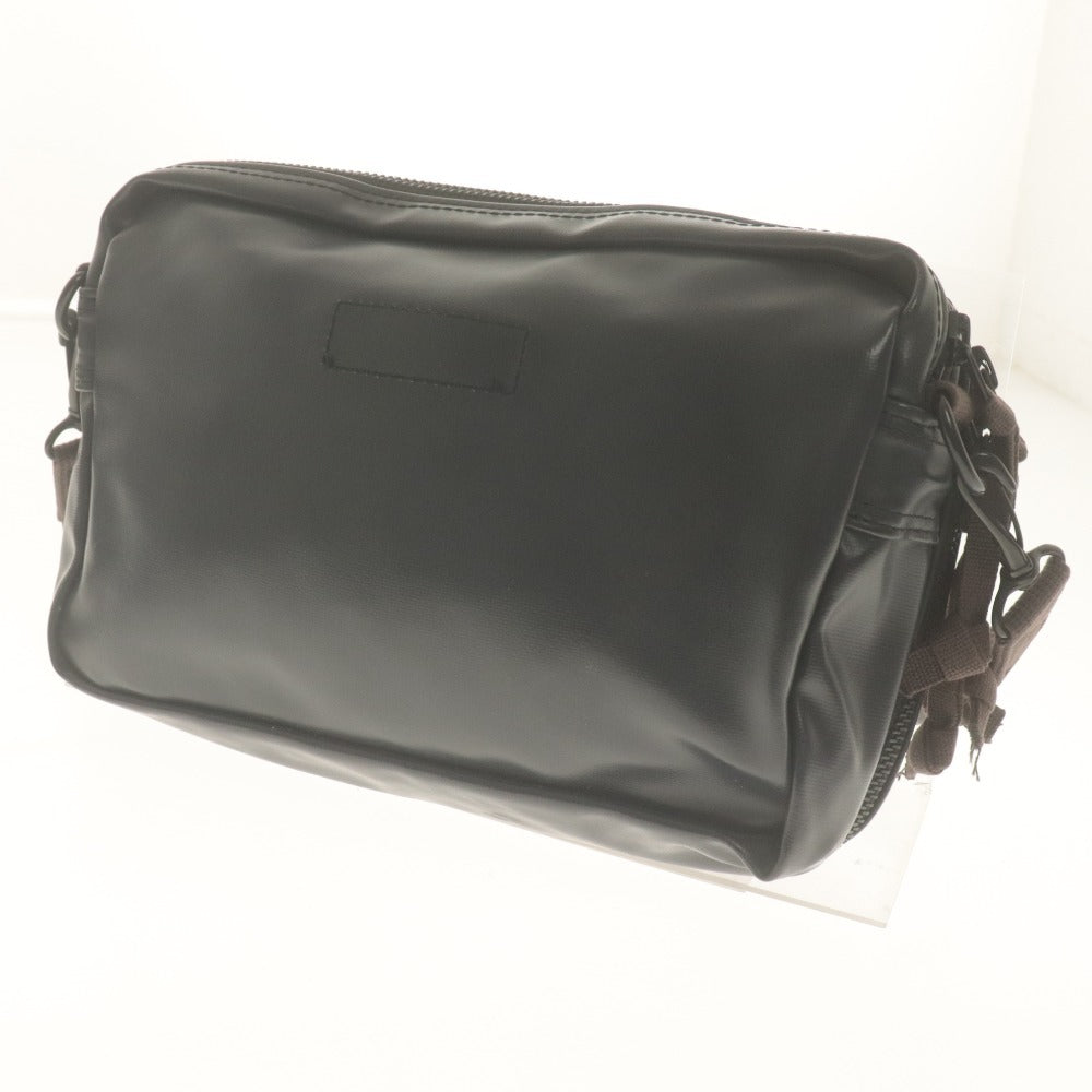 ■ LUGGAGE LABEL ラゲッジレーベル ショルダーバッグ 鞄 ライナー 赤バッテン クロスボディ 吉田カバン メンズ S ブラック