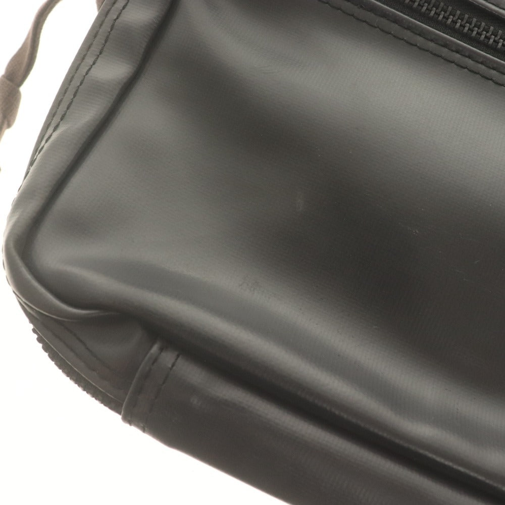 ■ LUGGAGE LABEL ラゲッジレーベル ショルダーバッグ 鞄 ライナー 赤バッテン クロスボディ 吉田カバン メンズ S ブラック