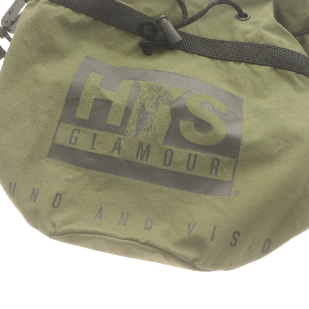 ■ HYSTERIC GLAMOUR ヒステリックグラマー ショルダーバッグ 鞄 プリント 巾着 レディース カーキ