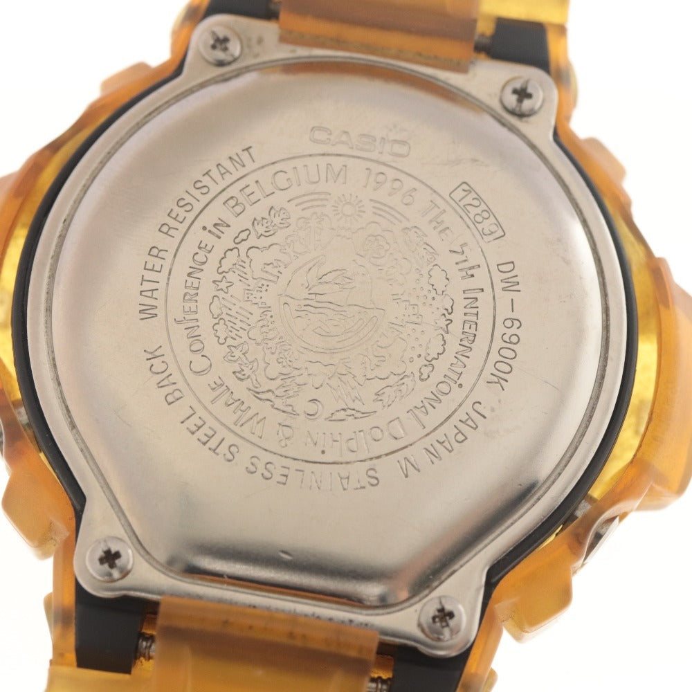 ■ CASIO カシオ G-SHOCK ジーショック DW-6900K 腕時計 第5回イルカクジラ会議 イルクジモデル クォーツ メンズ 68.7g イエロー系
