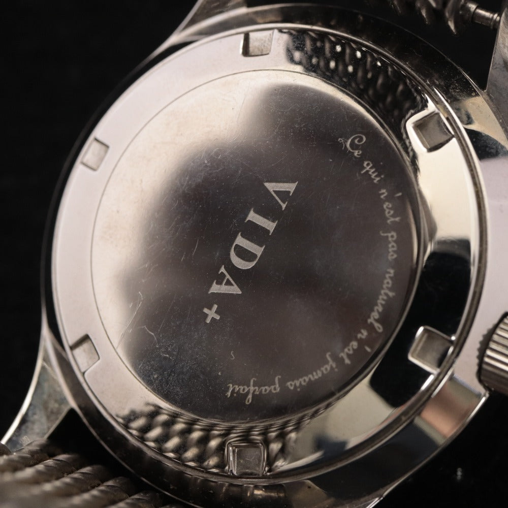 ■ VIDA＋ ヴィーダプラス 腕時計 Heritage 45920 自動巻き メンズ レディース 138.4g シルバー 文字盤 ブラック