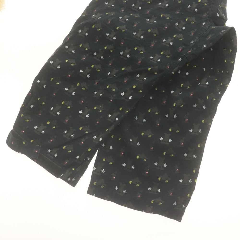 ■ GRAMICCI グラミチ Disney ディズニー クロップドパンツ 七分丈 ボトムス コラボ 総柄 ミッキー柄 メンズ XL ネイビー