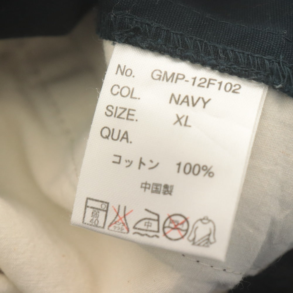 ■ GRAMICCI グラミチ Disney ディズニー クロップドパンツ 七分丈 ボトムス コラボ 総柄 ミッキー柄 メンズ XL ネイビー