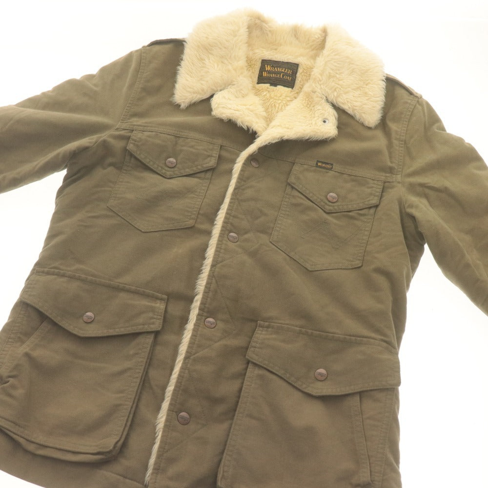 ■ WRANGLER WRANGE COAT ラングラー ランチコート ジャケット 長袖 アウター ボア メンズ L カーキ系
