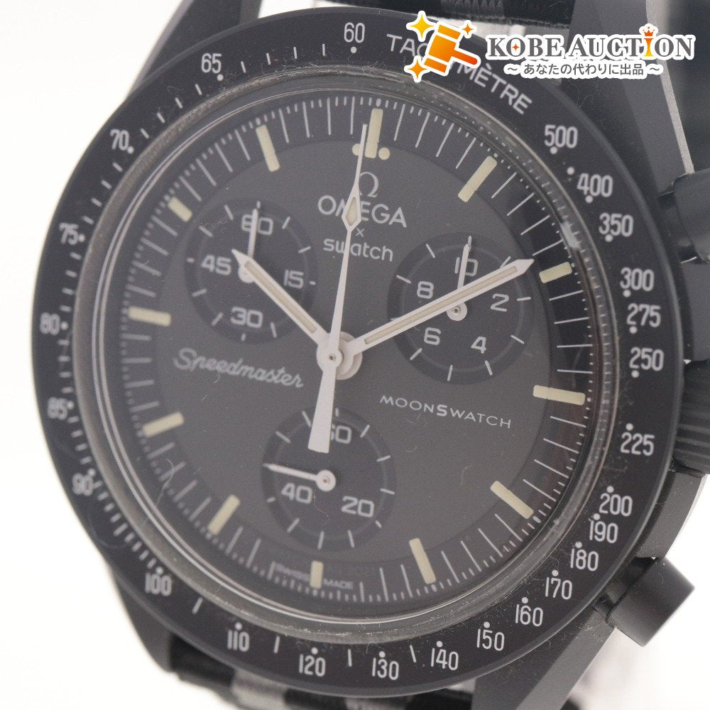 ■ OMEGA × Swatch オメガ×スウォッチ 腕時計 マーキュリー クォーツ メンズ レディース 38.5g グレー系 付属品付き