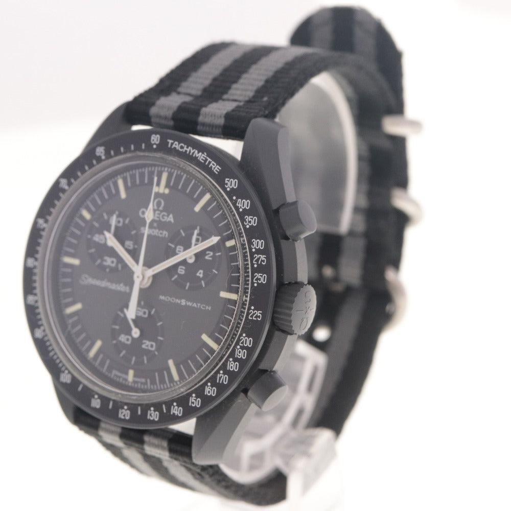 ■ OMEGA × Swatch オメガ×スウォッチ 腕時計 マーキュリー クォーツ メンズ レディース 38.5g グレー系 付属品付き