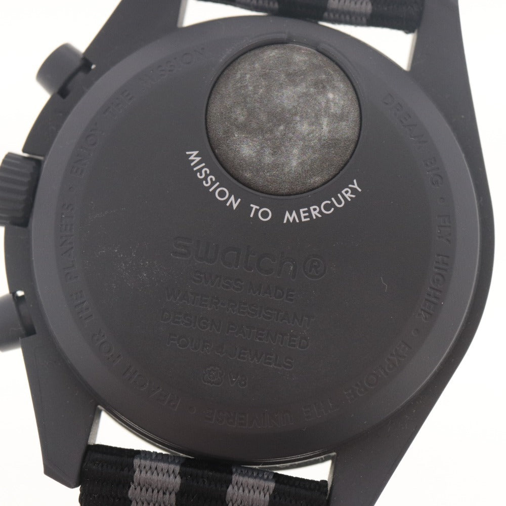 ■ OMEGA × Swatch オメガ×スウォッチ 腕時計 マーキュリー クォーツ メンズ レディース 38.5g グレー系 付属品付き