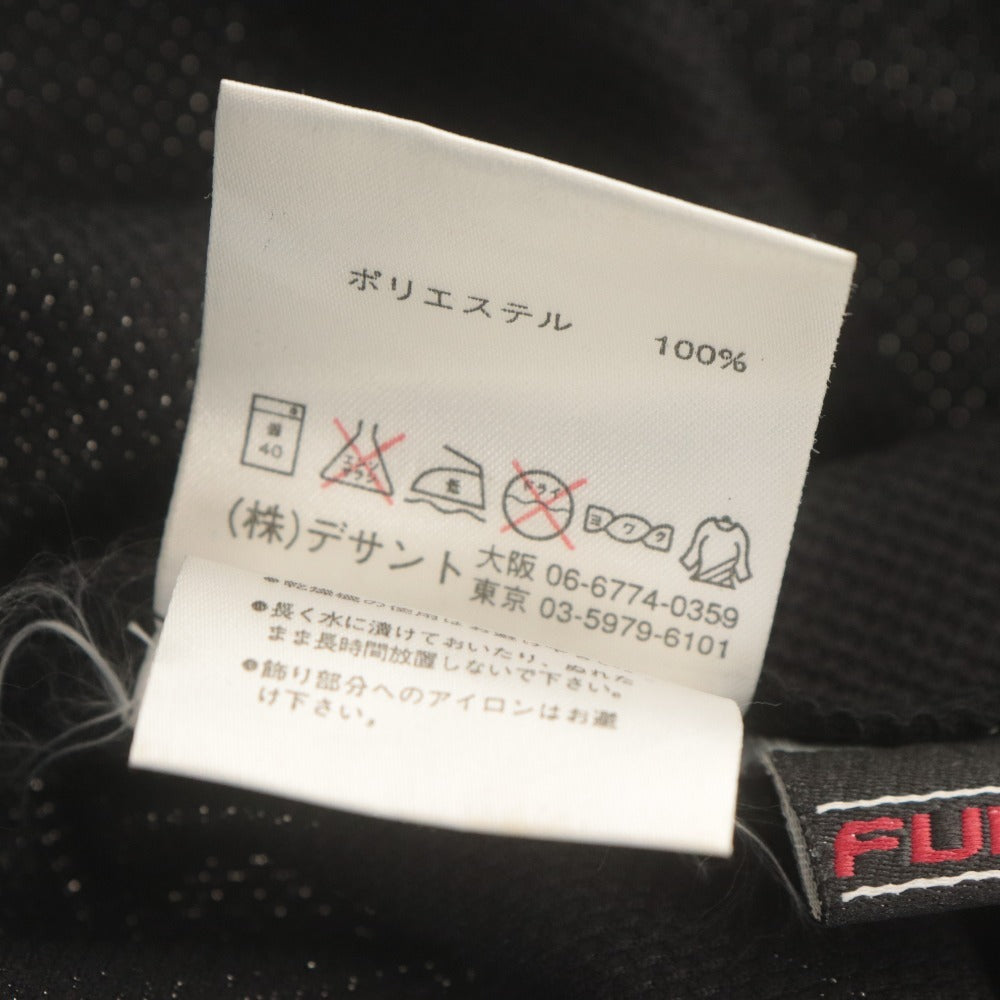 ■ FUBU フブ ゲームシャツ 半袖 トップス Vネック ワッペン 刺繍 メンズ L ブラック