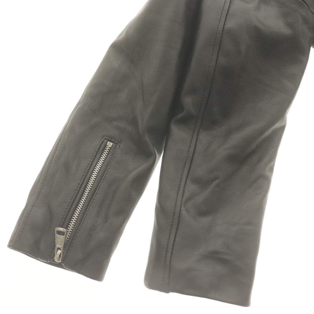 ■ FORTIME フォータイム ライダースジャケット 長袖 アウター レザー メンズ XL ブラック