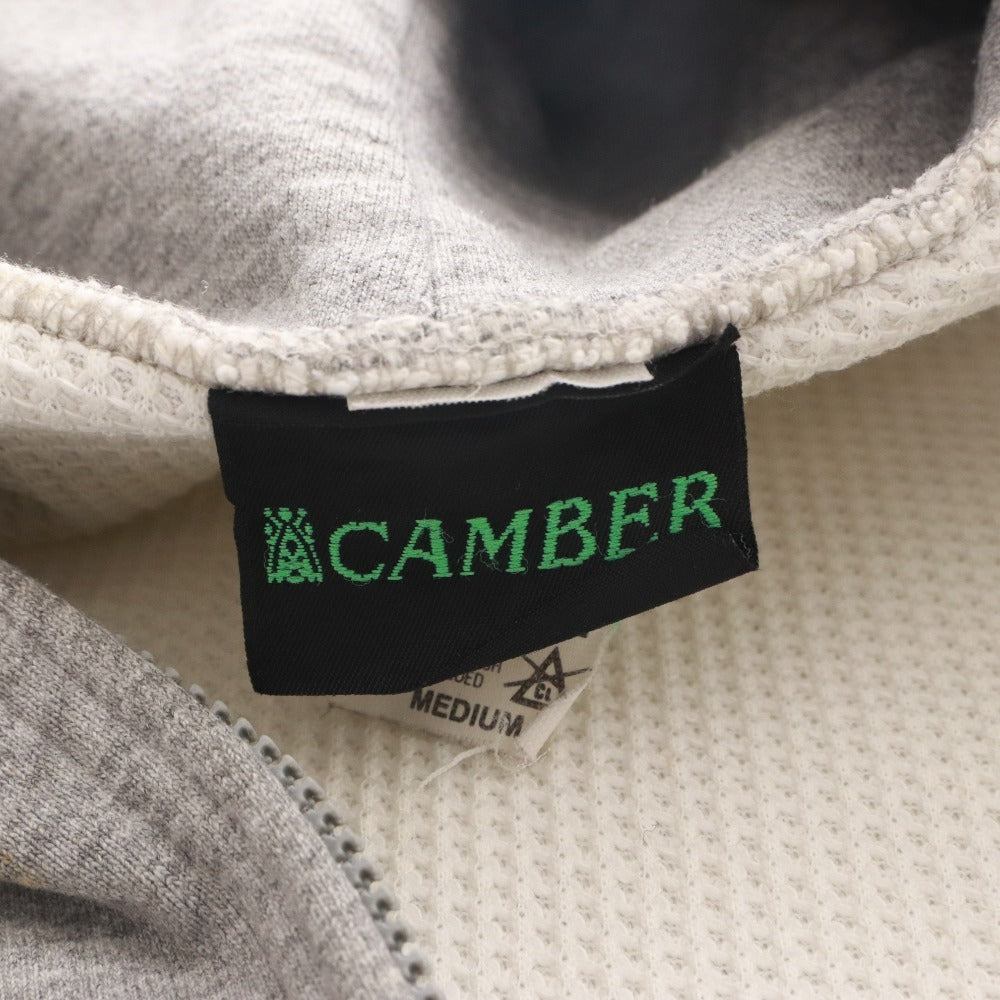 ■ CAMBER キャンバー パーカー 長袖 トップス アウター フード ジップアップ スウェット U.S.A製 メンズ M グレー