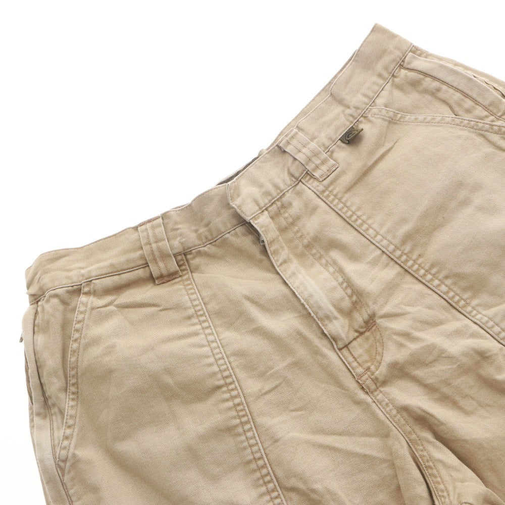 ■ STUSSY SURPLUS ステューシー サープラス ワーク ショートパンツ ボトムス 無地 メンズ 34 (XL相当) ベージュ系