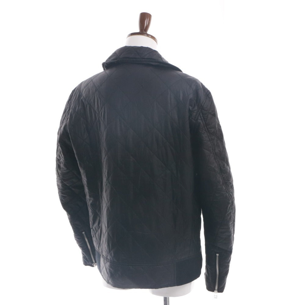 ■ 68＆BROTHERS NEW YORK ライダースジャケット 長袖 アウター キルティング ダブル ジップアップ 襟 メンズ XL 黒 ブラック