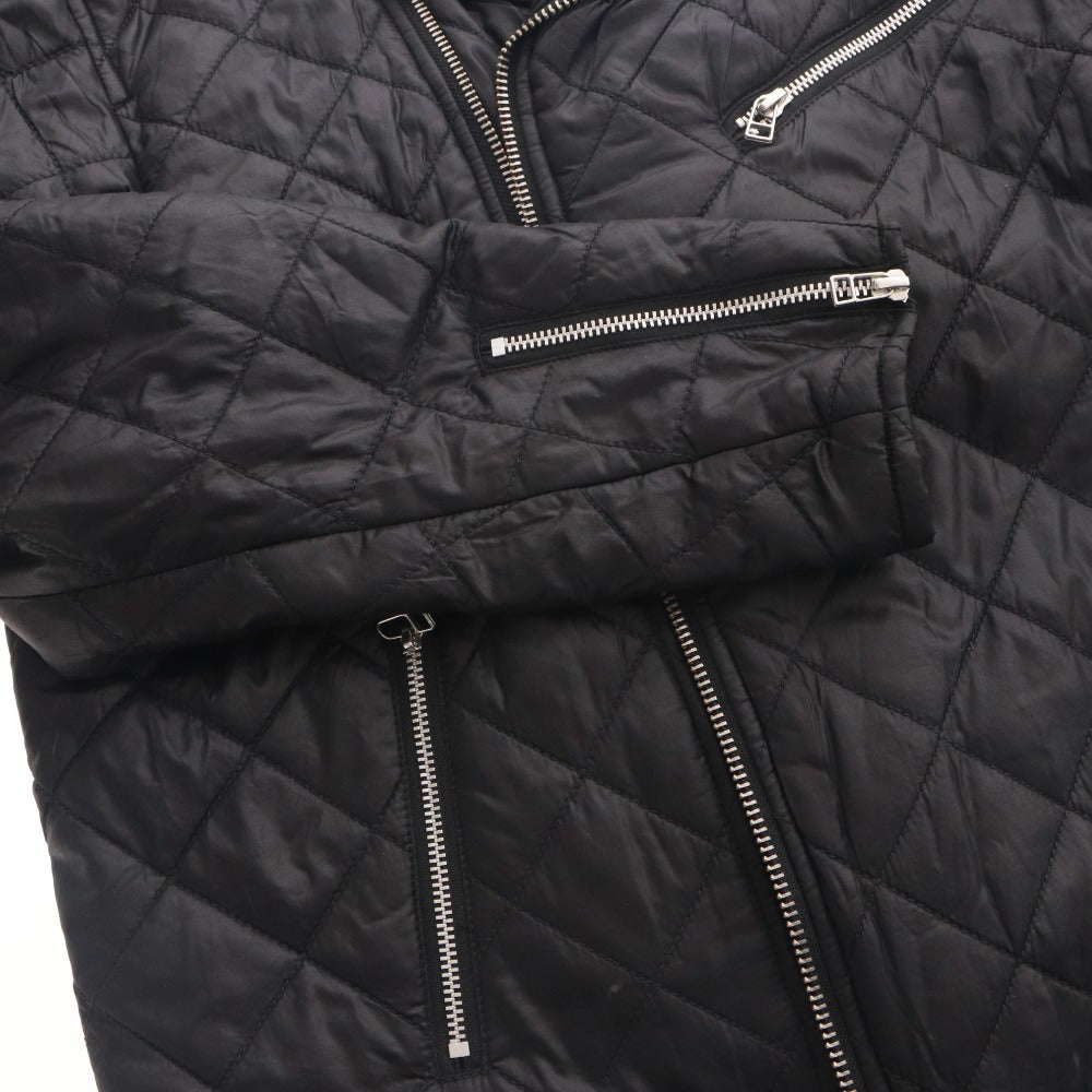 ■ 68＆BROTHERS NEW YORK ライダースジャケット 長袖 アウター キルティング ダブル ジップアップ 襟 メンズ XL 黒 ブラック