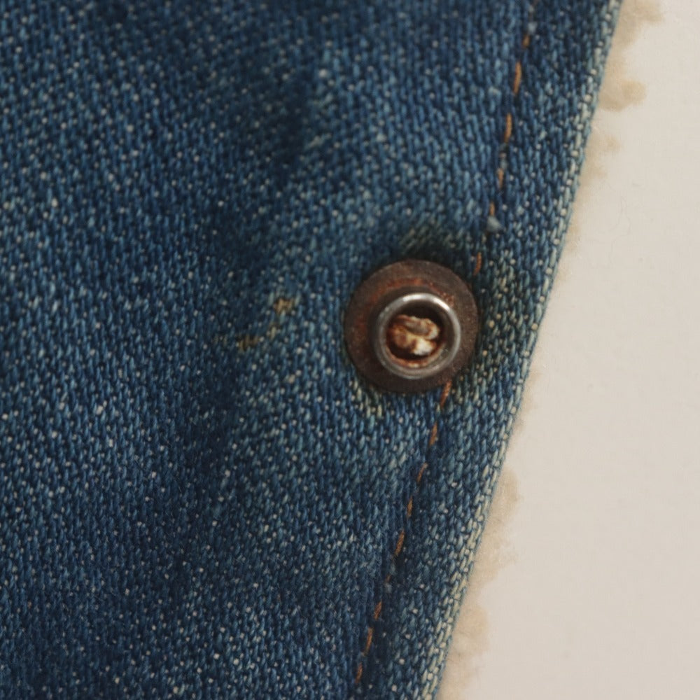 ■ Wrangler ラングラー Gジャン ランチコート ボアジャケット 長袖 アウター デニム USA製 ヴィンテージ メンズ M ブルー
