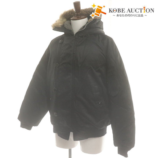 ■ I.SPIEWAK&SONS スピワック ブルゾン フライングジャケット 長袖 アウター ATTACHED HOOD N-2B タイタンクロス メンズ 40 ブラック