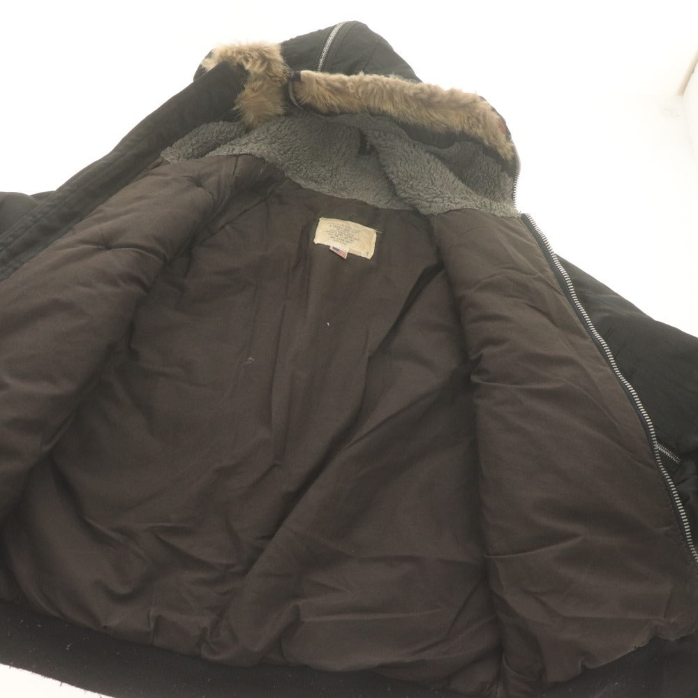 ■ I.SPIEWAK&SONS スピワック ブルゾン フライングジャケット 長袖 アウター ATTACHED HOOD N-2B タイタンクロス メンズ 40 ブラック