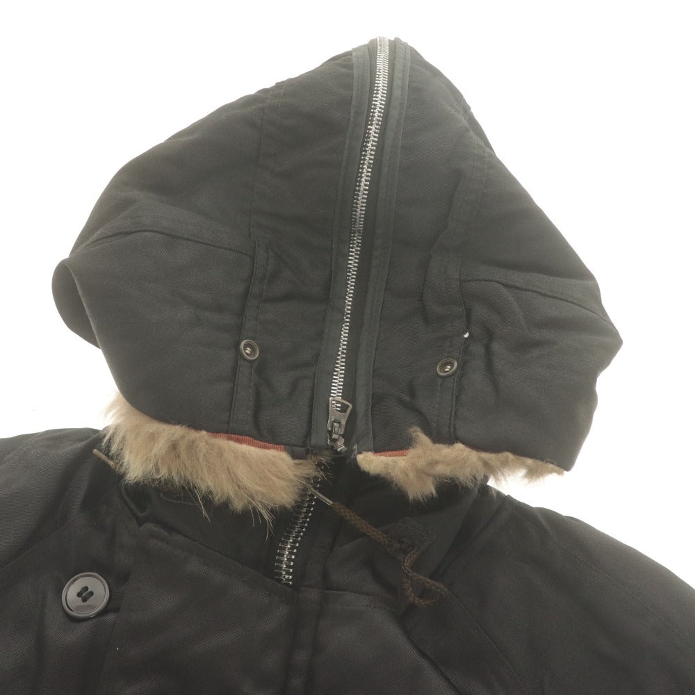 ■ I.SPIEWAK&SONS スピワック ブルゾン フライングジャケット 長袖 アウター ATTACHED HOOD N-2B タイタンクロス メンズ 40 ブラック