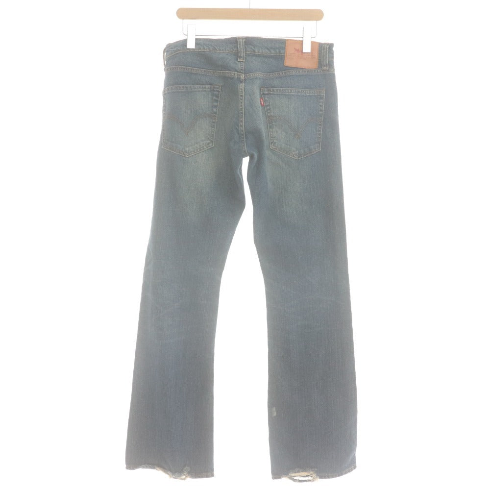 ■ Levi's PREMIUM リーバイス ジーンズ パンツ ボトムス スキニー ローライズ ブーツカット ボタンフライ メンズ W34 L32 ブルー