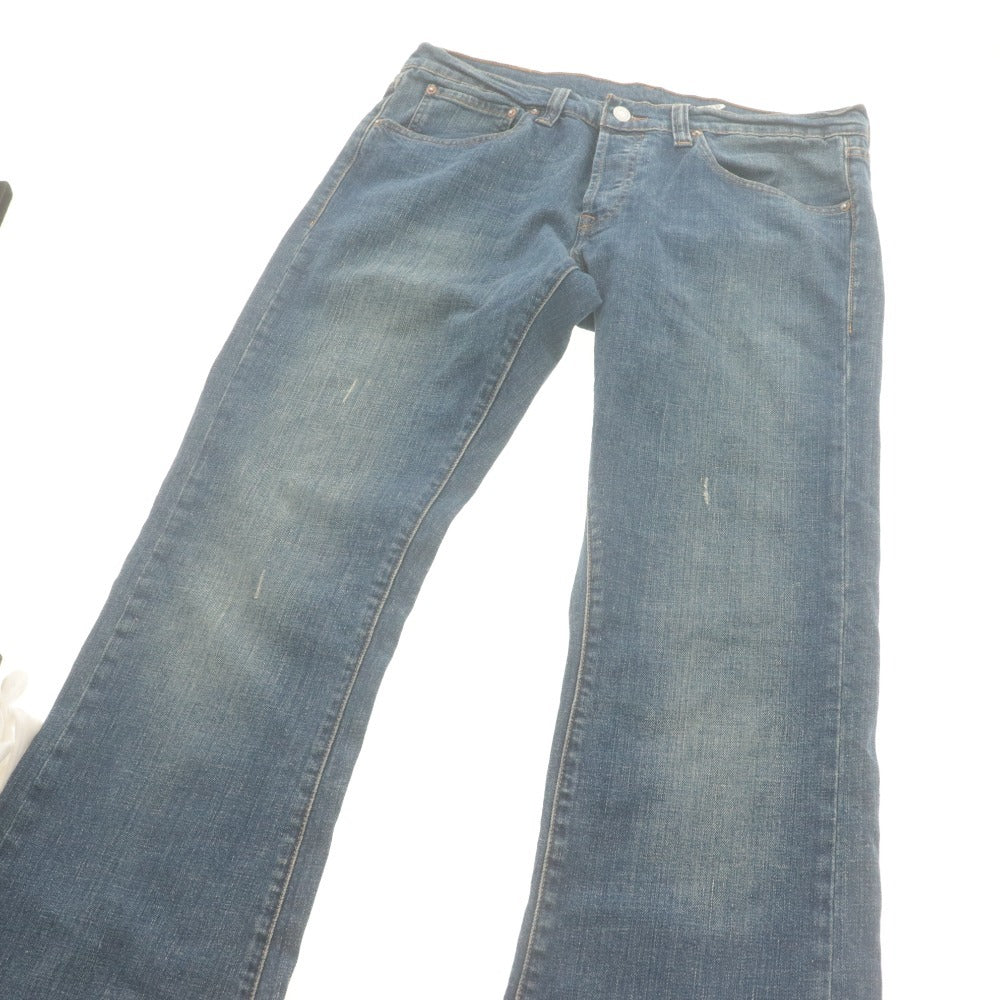■ Levi's PREMIUM リーバイス ジーンズ パンツ ボトムス スキニー ローライズ ブーツカット ボタンフライ メンズ W34 L32 ブルー