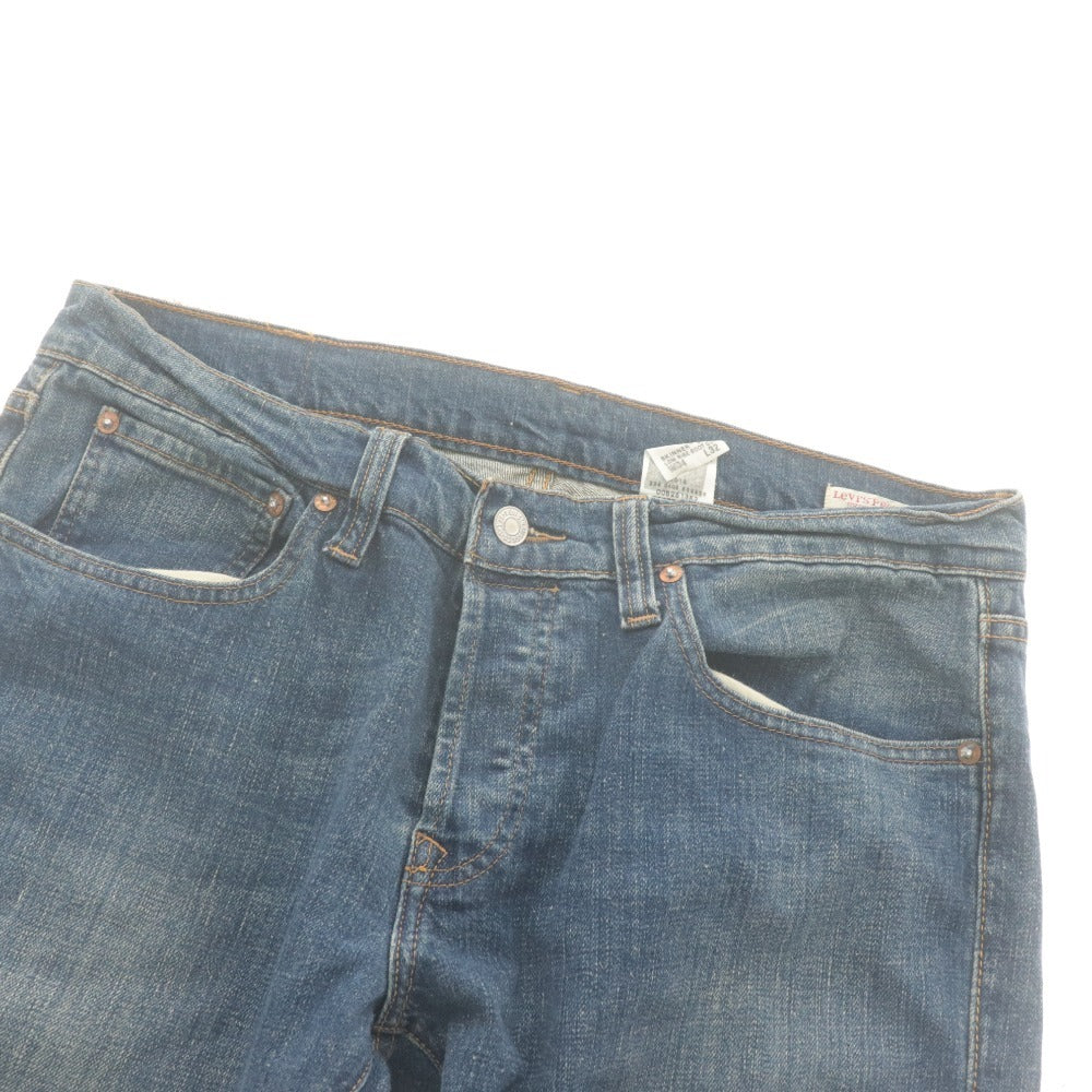 ■ Levi's PREMIUM リーバイス ジーンズ パンツ ボトムス スキニー ローライズ ブーツカット ボタンフライ メンズ W34 L32 ブルー