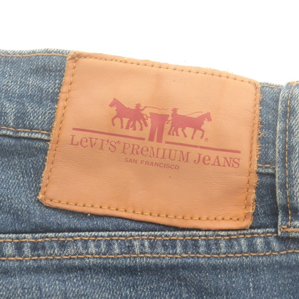 ■ Levi's PREMIUM リーバイス ジーンズ パンツ ボトムス スキニー ローライズ ブーツカット ボタンフライ メンズ W34 L32 ブルー