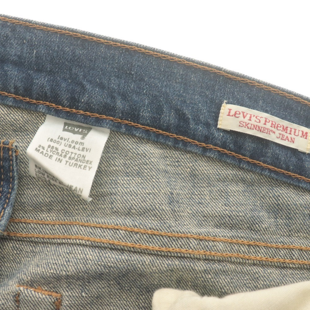 ■ Levi's PREMIUM リーバイス ジーンズ パンツ ボトムス スキニー ローライズ ブーツカット ボタンフライ メンズ W34 L32 ブルー