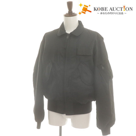 ■ US ARMY USAF フライトジャケット ブルゾン CWU-45/P アウター SCOVILLジップ メンズ XL ブラック