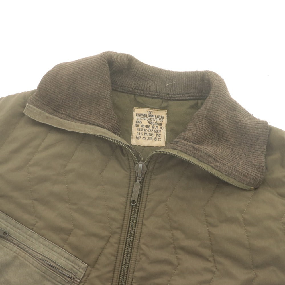■ H.WINNEN GMBH＆CO.KG ジャケット ライナー アウター キルティング ドイツ軍 ミリタリー メンズ 175-185/105 カーキ