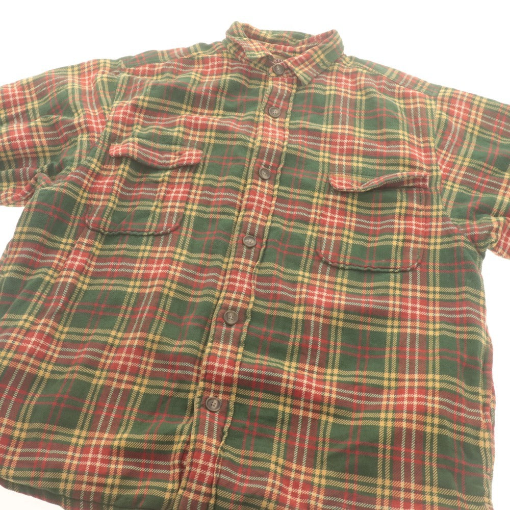 ■ Abercrombie & Fitch アバクロンビー＆フィッチ ジャケット アウター チェック 内側キルティング ビンテージ メンズ L マルチカラー