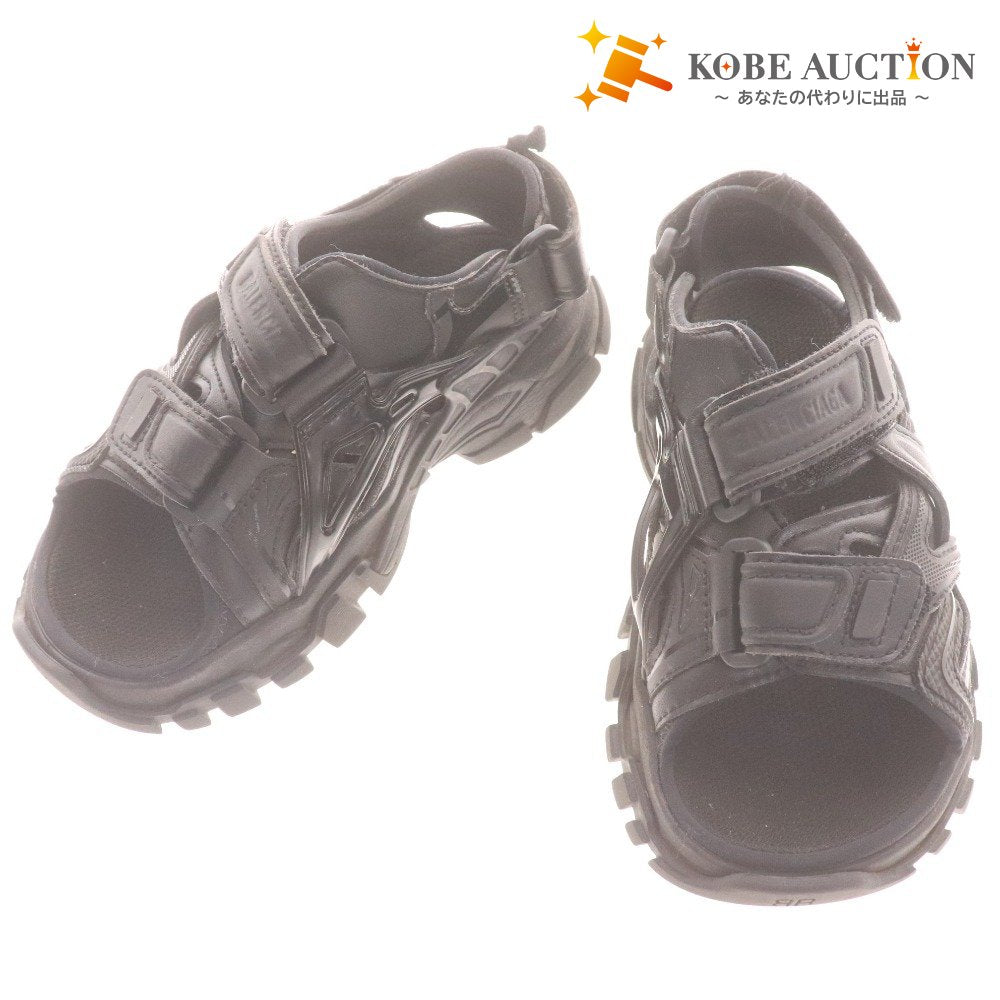■ バレンシアガ サンダル シューズ 靴 マジックテープ スポーティ キッズ 18cm ブラック