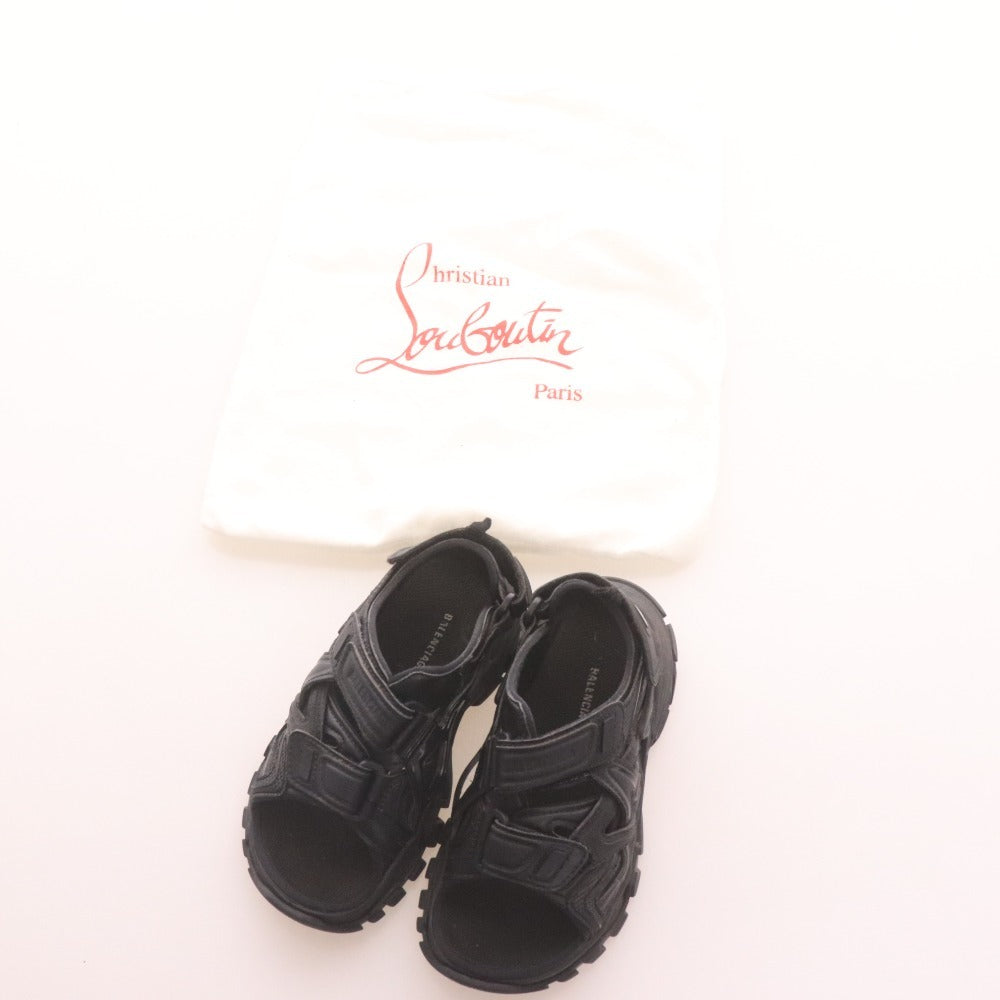 ■ バレンシアガ サンダル シューズ 靴 マジックテープ スポーティ キッズ 18cm ブラック