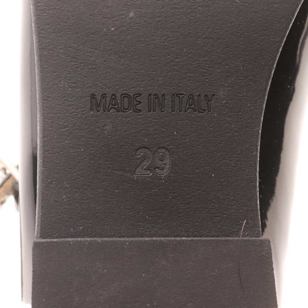 ■ イルグッフォ シューズ 靴 フォーマル ストラップ リボン ビジュー キッズ 女の子 29 （18cm相当） ブラック