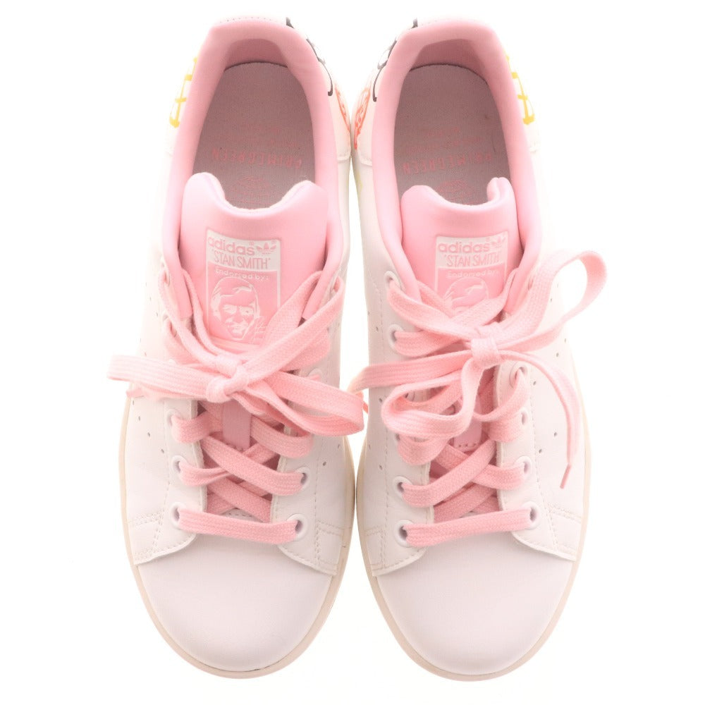 ■ アディダス スニーカー シューズ FX5680 靴 スタンスミス 手書き風グラフィック レディース 22.5cm ホワイト ピンク