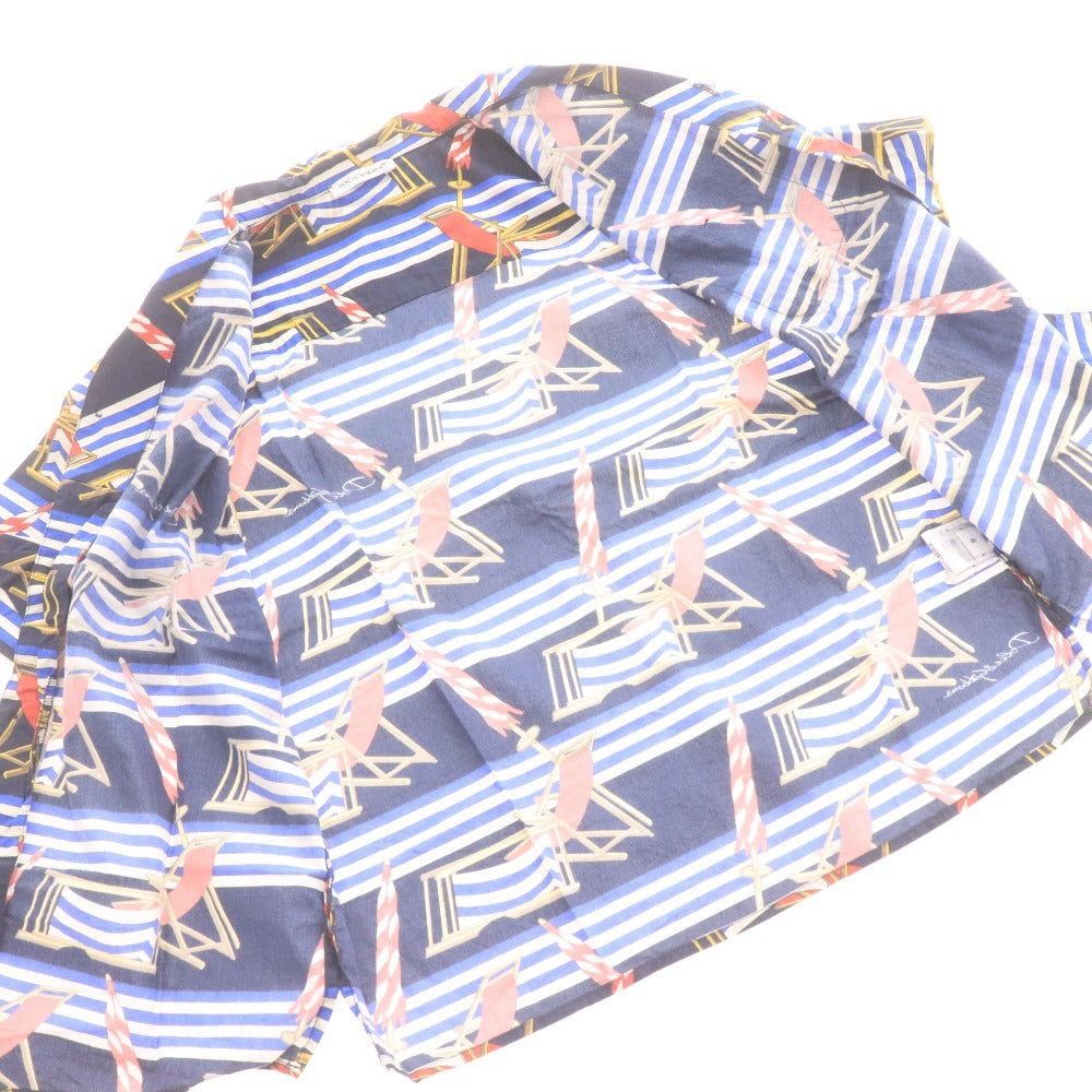 ■ ドルチェ&ガッバーナ シャツ トップス 総柄 キッズ 男の子 6 （113～119cm） ネイビー レッド