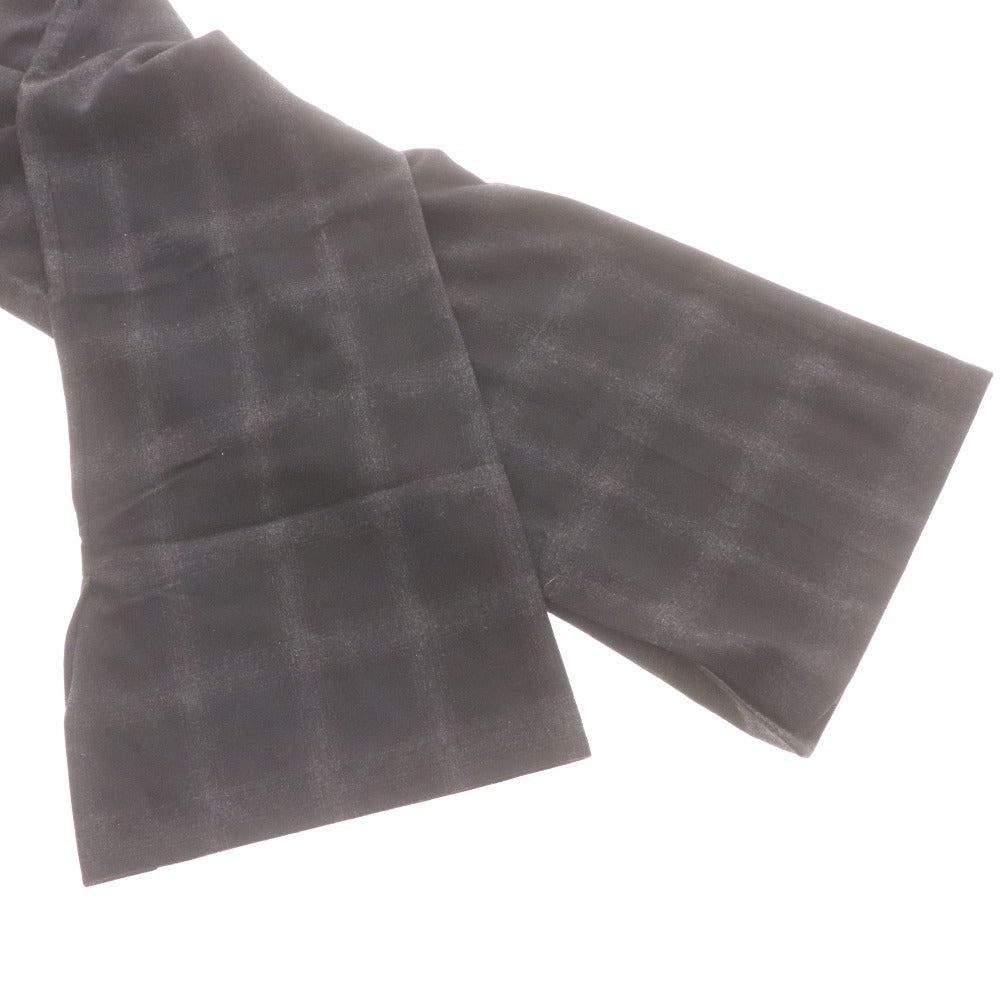 ■ アドーア パンツ ボトムス チェック ワイド 裾スリット レディース 36 （S相当） ブラック