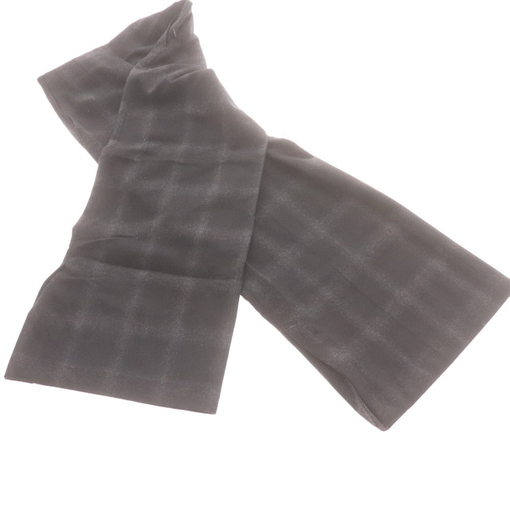 ■ アドーア パンツ ボトムス チェック ワイド 裾スリット レディース 36 （S相当） ブラック