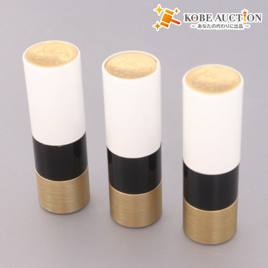 ■ Hermès Cosmetics Lipstick 3-Piece Set (Bulk Sale) Rouge à Lèvres Satine 18