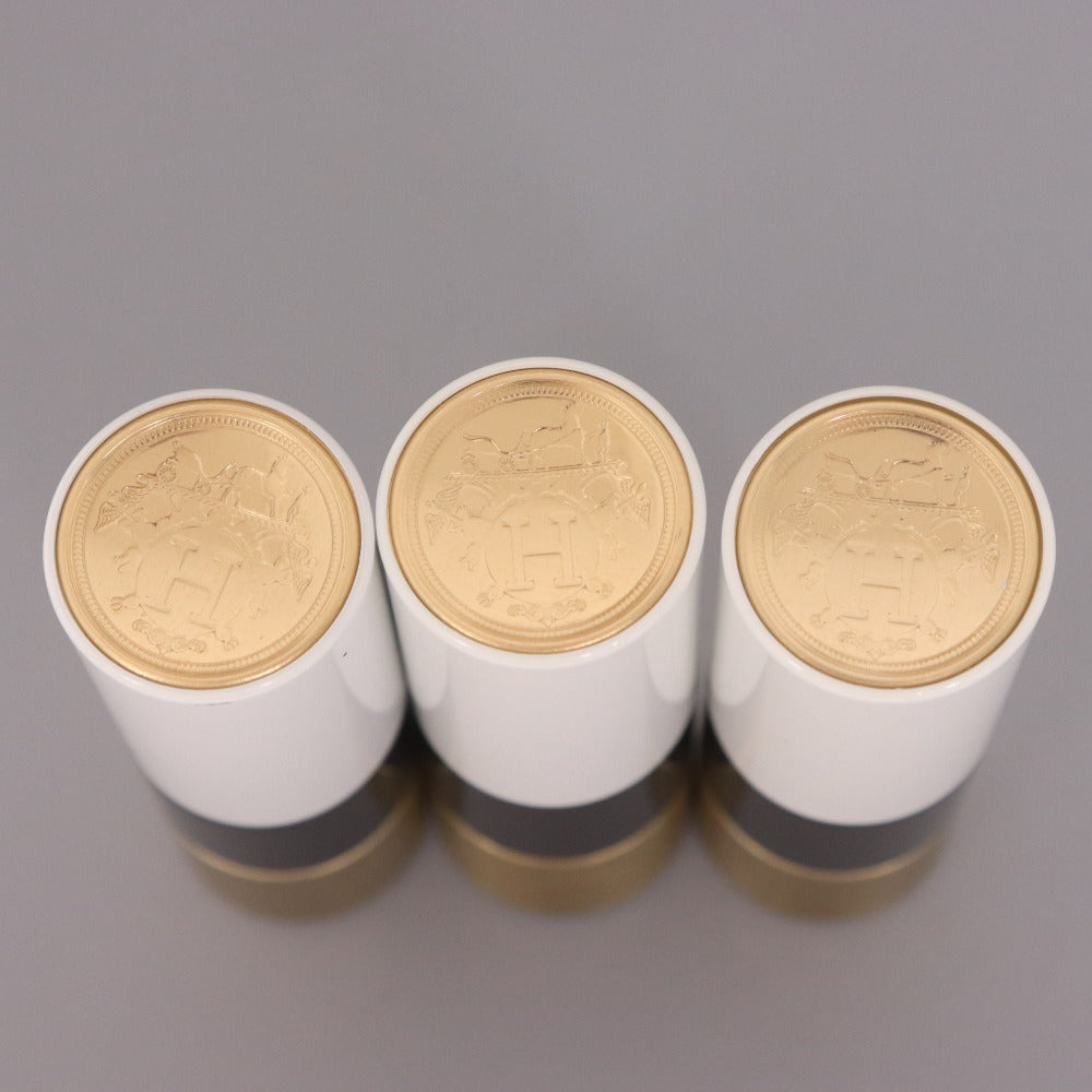 ■ Hermès Cosmetics Lipstick 3-Piece Set (Bulk Sale) Rouge à Lèvres Satine 85