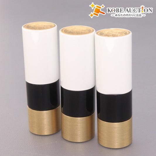 ■ Hermès Cosmetics Lipstick 3-Piece Set (Bulk Sale) Rouge à Lèvres Satine 13