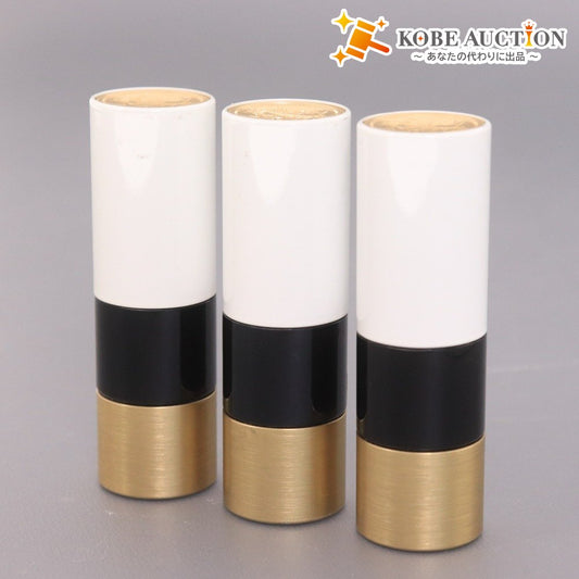 ■ Hermès Cosmetics Lipstick 3-Piece Set (Bulk Sale) Rouge à Lèvres Satine 40
