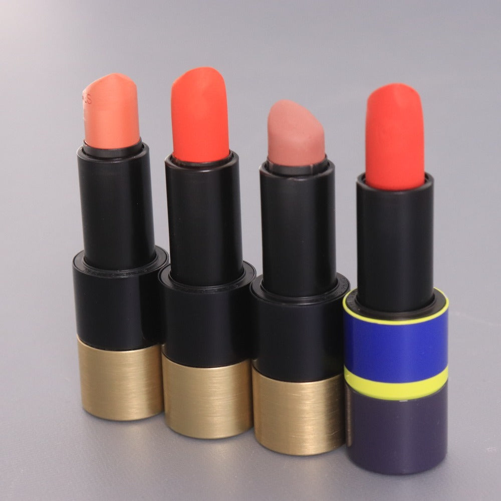 ■ Hermès Cosmetics Lipstick Set of 4 (Bulk Sale) Rouge à Lèvres Satine 16 Matte 11 53 47