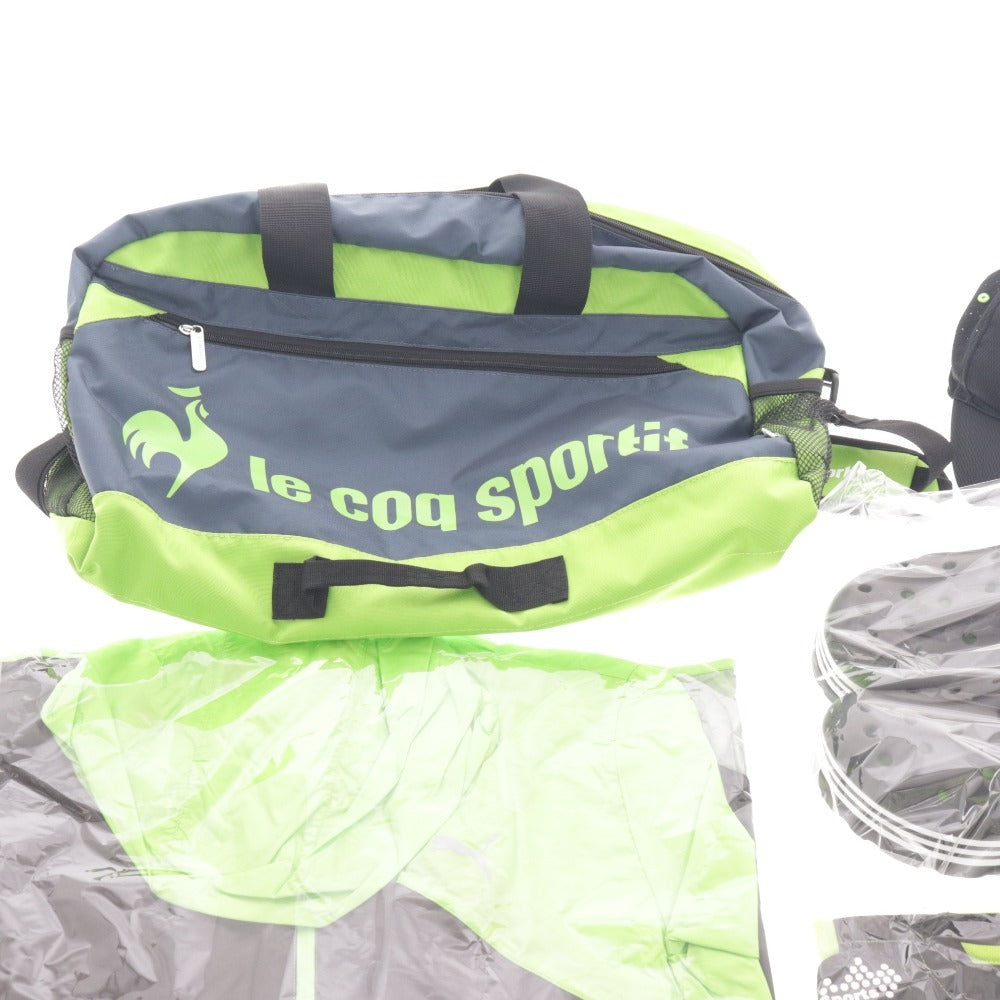 ■ アディダス プーマ ルコックスポルティフ 他 スポーツ用品 8点セット まとめ売り 帽子 バッグ トップス サンダル 等 未使用