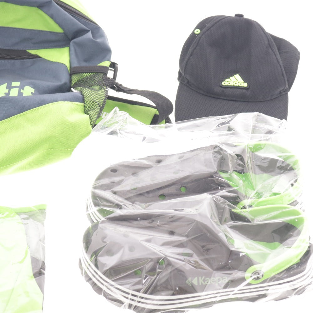 ■ アディダス プーマ ルコックスポルティフ 他 スポーツ用品 8点セット まとめ売り 帽子 バッグ トップス サンダル 等 未使用