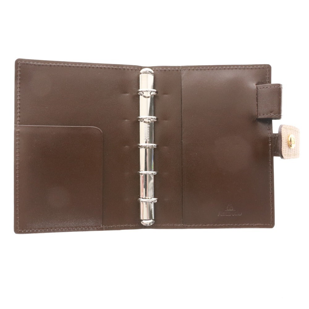 ■ アシュフォード ASHFORD システム手帳 ネオフィナード M5 レザー レディース ベージュ