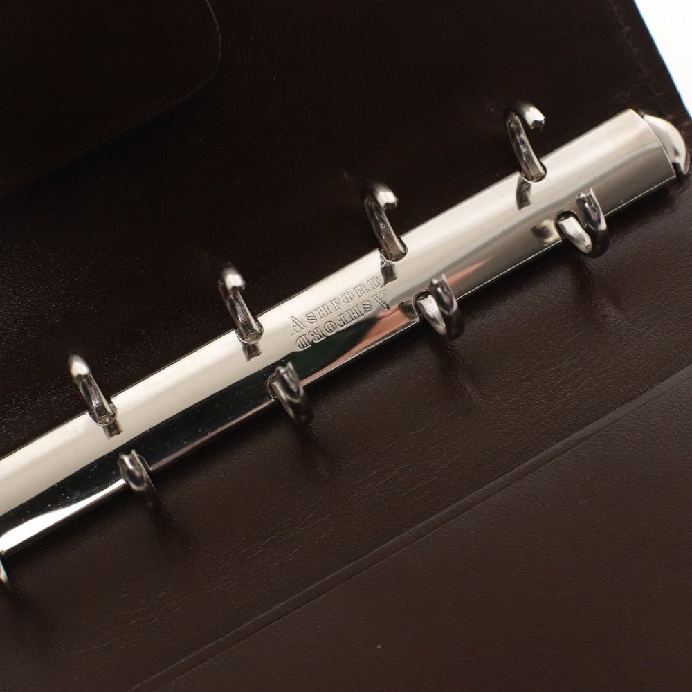 ■ アシュフォード ASHFORD システム手帳 ネオフィナード M5 レザー レディース ベージュ