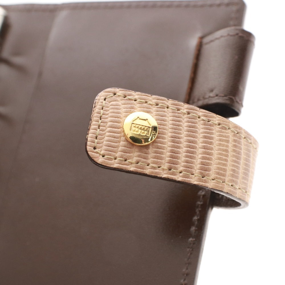 ■ アシュフォード ASHFORD システム手帳 ネオフィナード M5 レザー レディース ベージュ