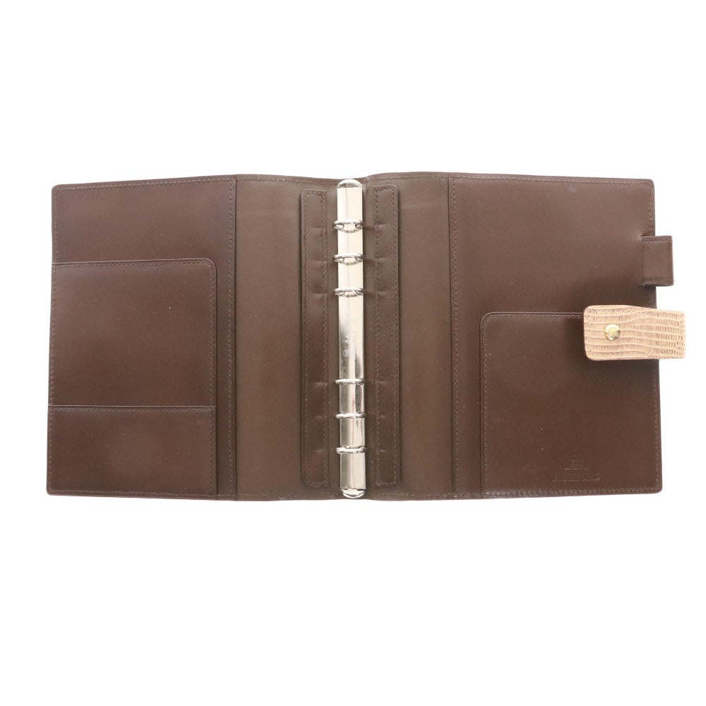 ■ アシュフォード ASHFORD システム手帳 ネオフィナード HB×WA5 レザー レディース ベージュ