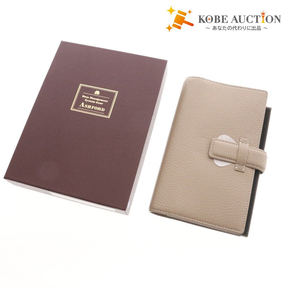 Ashford Sylph B6 System Organizer (7213-061), Bible Size, Leather, Taupe, Beige, for Men and Women, Box Included, Unused