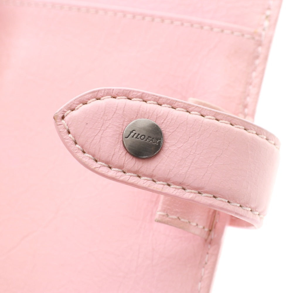 ■ ファイロファックス FILOFAX システム手帳 マルデン M6 025895 レザー レディース ピンクベージュ 箱付き